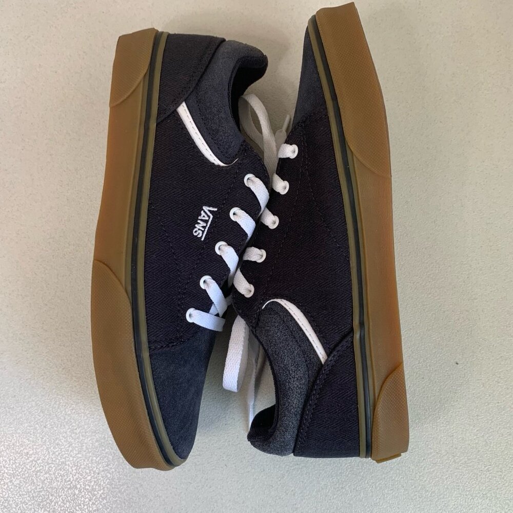 Vans Club Old Skool Shoes Kids 6 Navy White Lace Up Skater Sneaker Summer - Picture 8 of 12